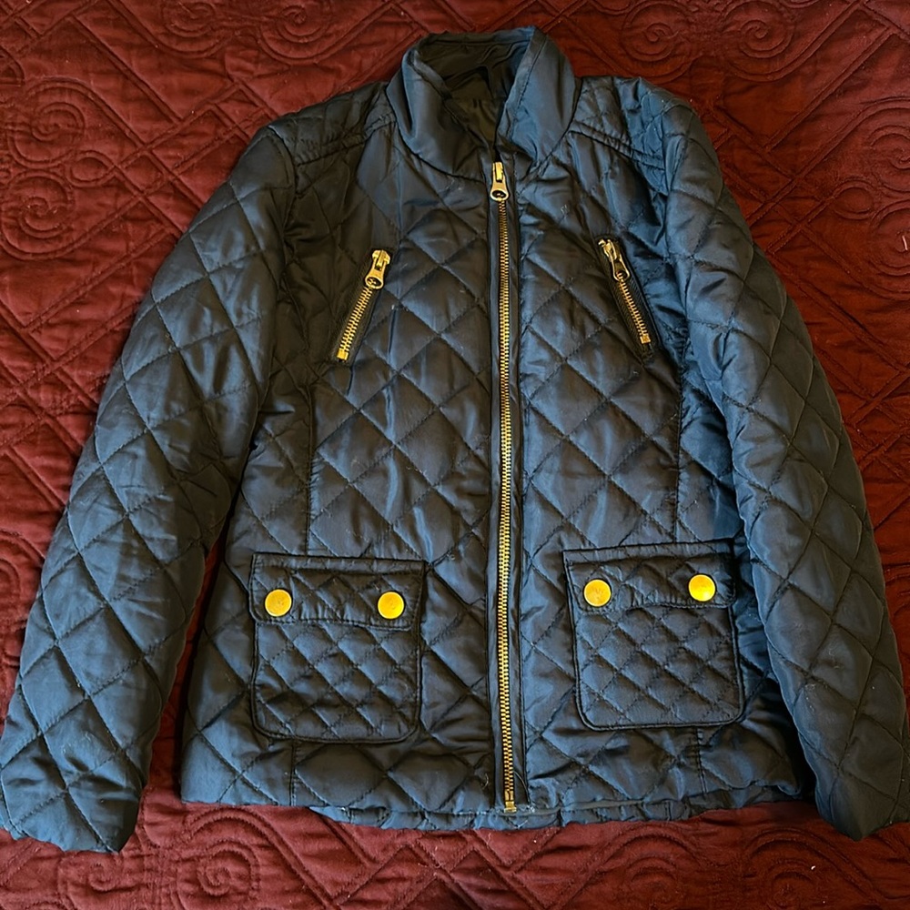 Me Jane - Quilted jacket dark blue size 4Y. Excellent condition.
